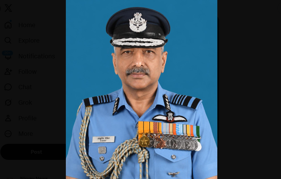 Air Marshal Ashutosh Dixit Appointed New Chief of Indian Air Force