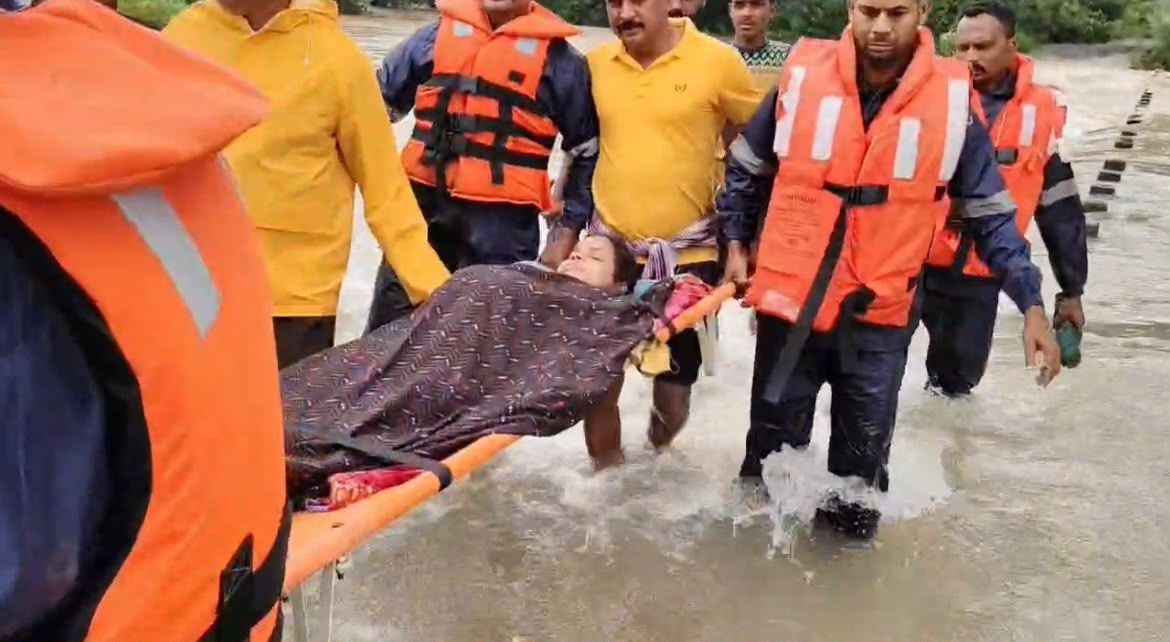 Ganjam Floods: Pregnant Woman Rescued Safely by ODRAF and Prompt Administrative Action